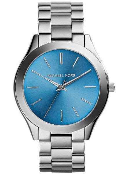 michael kors uhr blaues armband babyblau